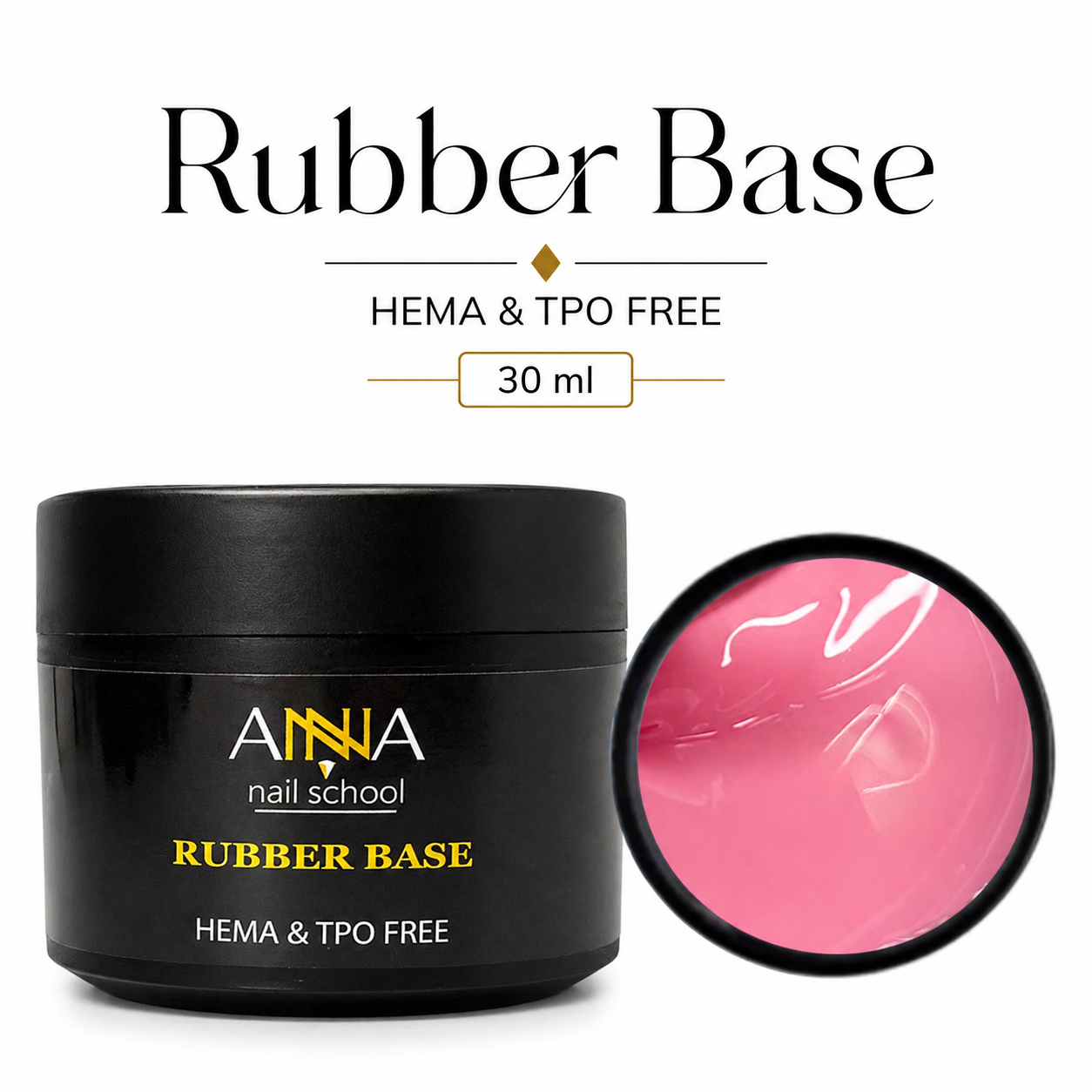 Base Rubber colore rosa 30ml n.1