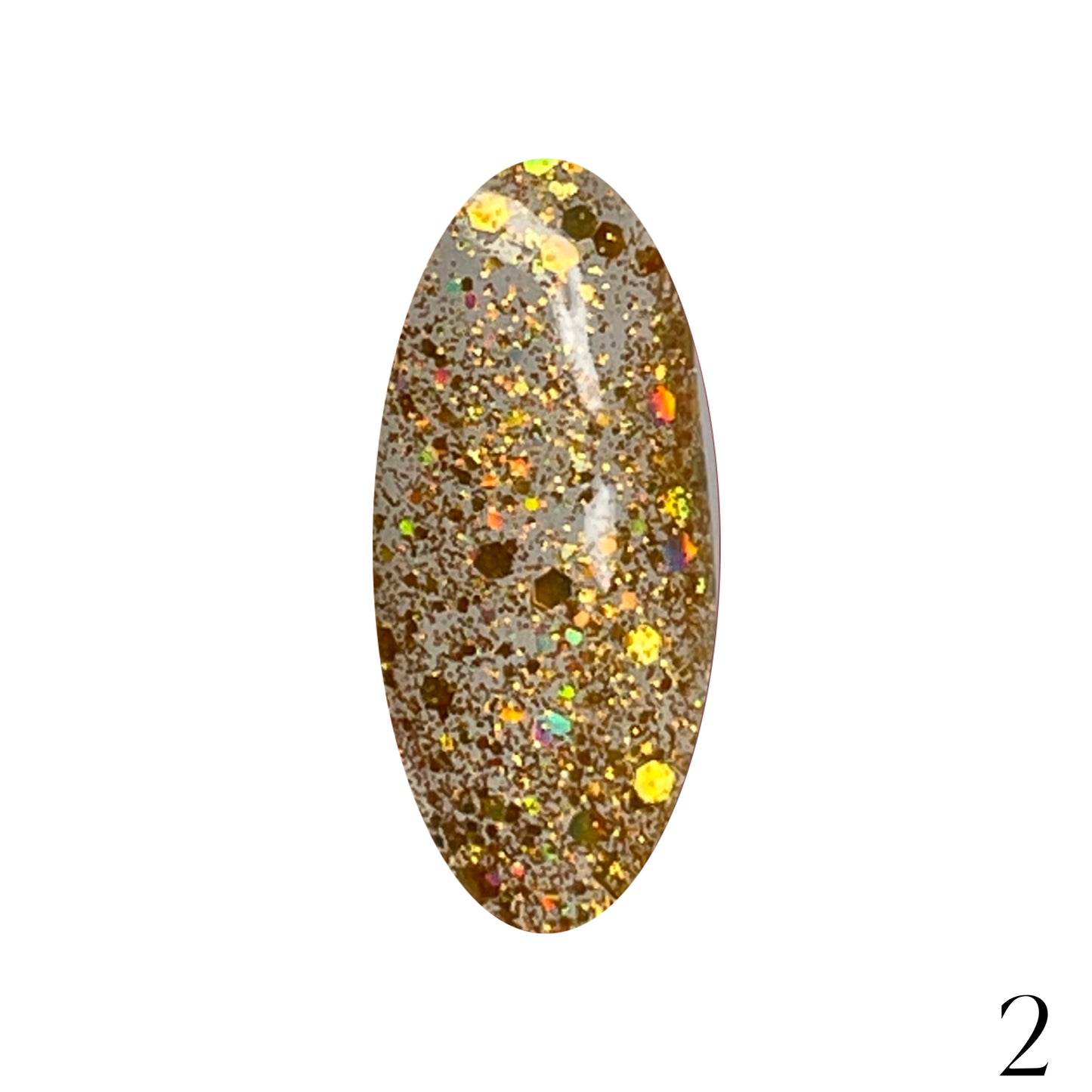 Gel Polish Glitter 15ml. n.2