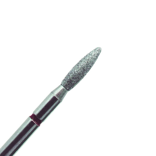 Punta diamantata Fiamma , rossa , diametro 2.3 mm - lunghezza punta 8 mm 
Art. DD2854