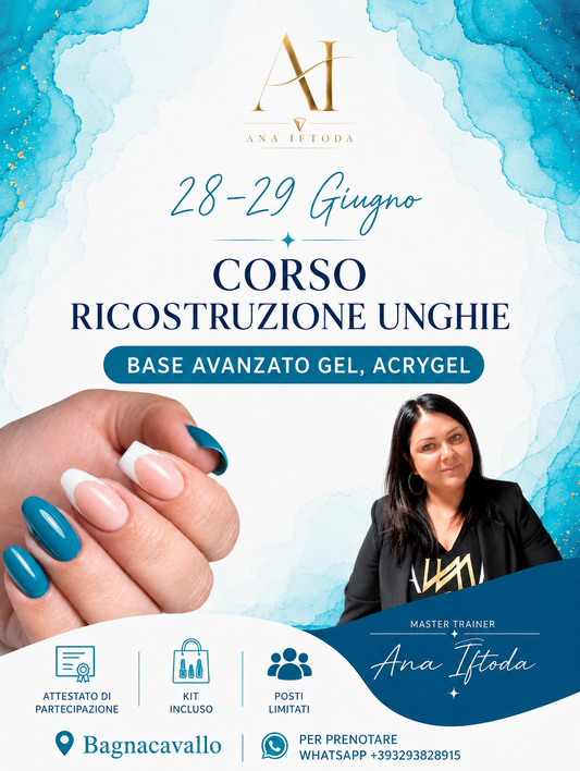 Corso Base gel di gruppo 2 giorni . Kit incluso