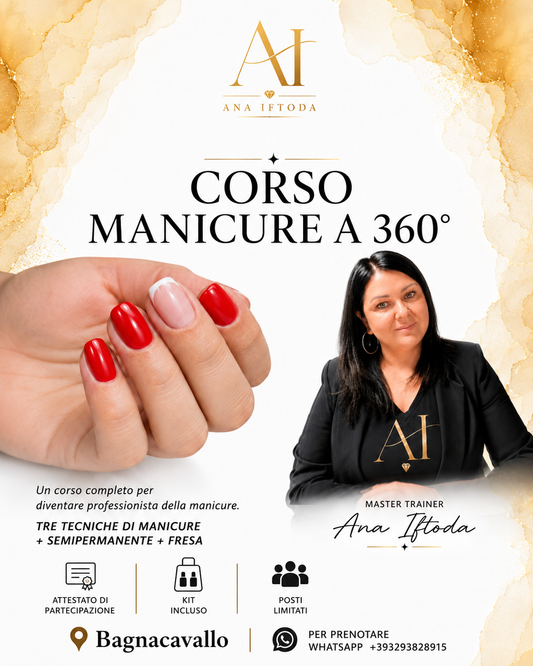 3 Tecniche di Manicure +Semipermanente + kit in presenza