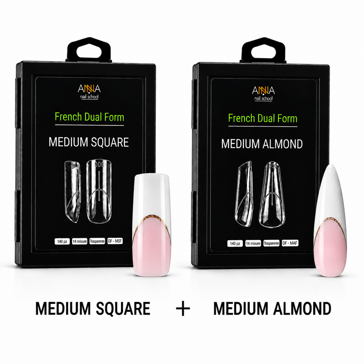 2 Kit French Dual Form – Medium Square + Modern Almond