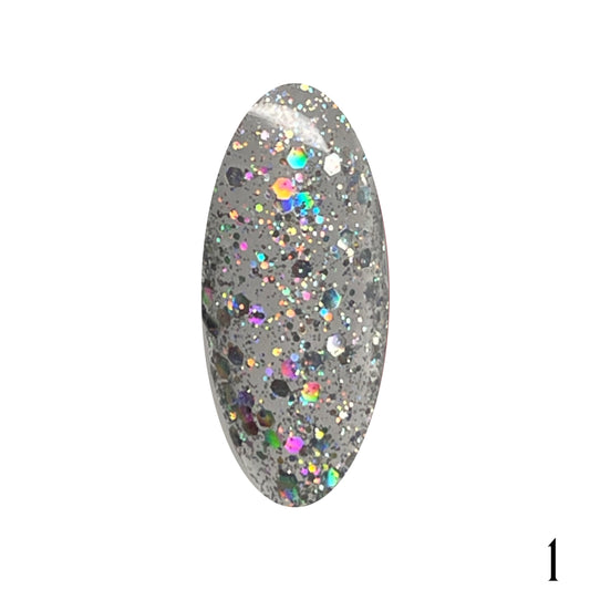 Gel Polish Glitter 15ml. n.1