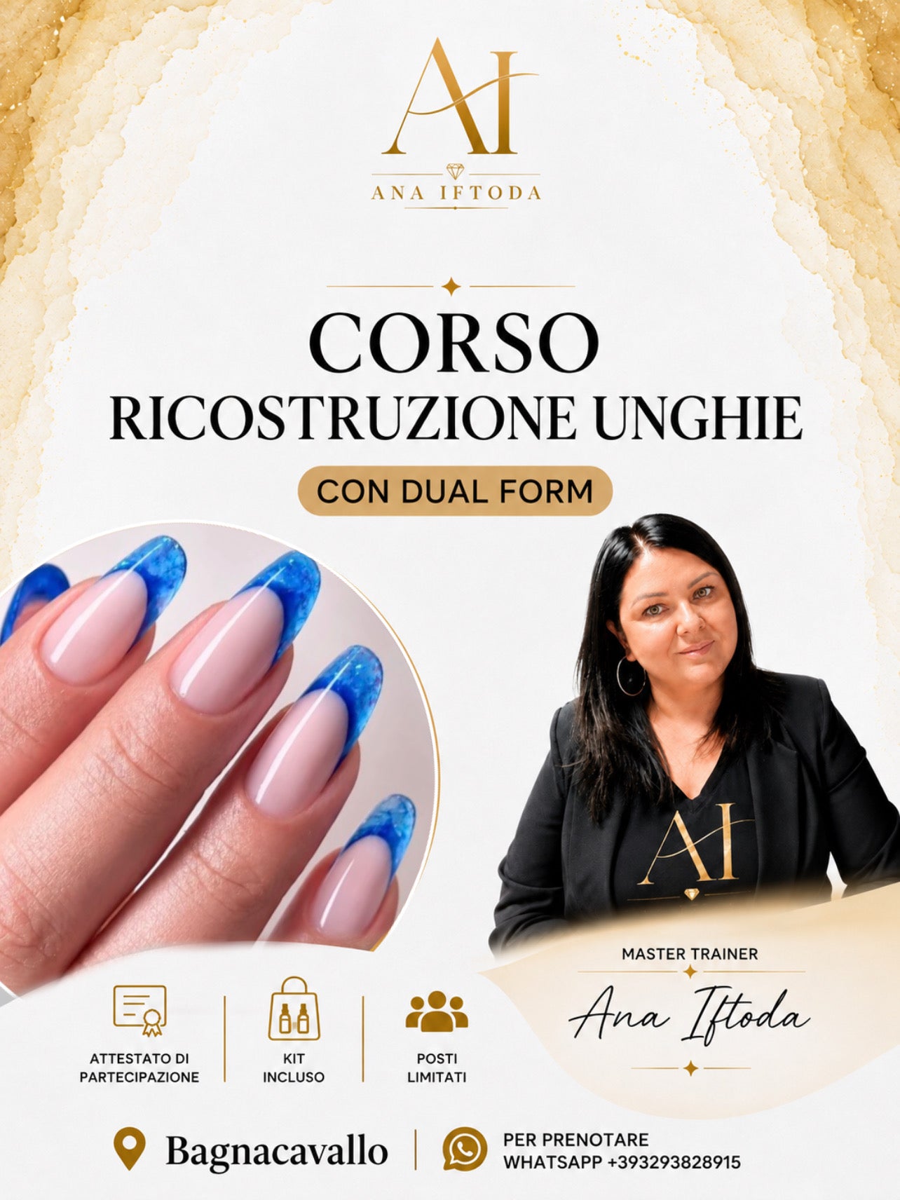 Corso  Ricostruzione Unghie Con Dual Form di gruppo 2 giorni . Kit incluso