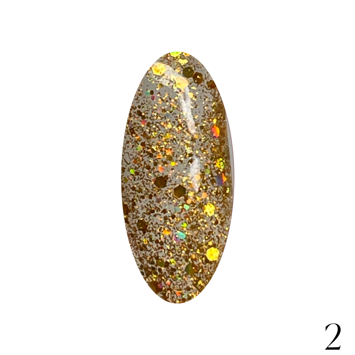 Gel Polish Glitter 15ml. n.2