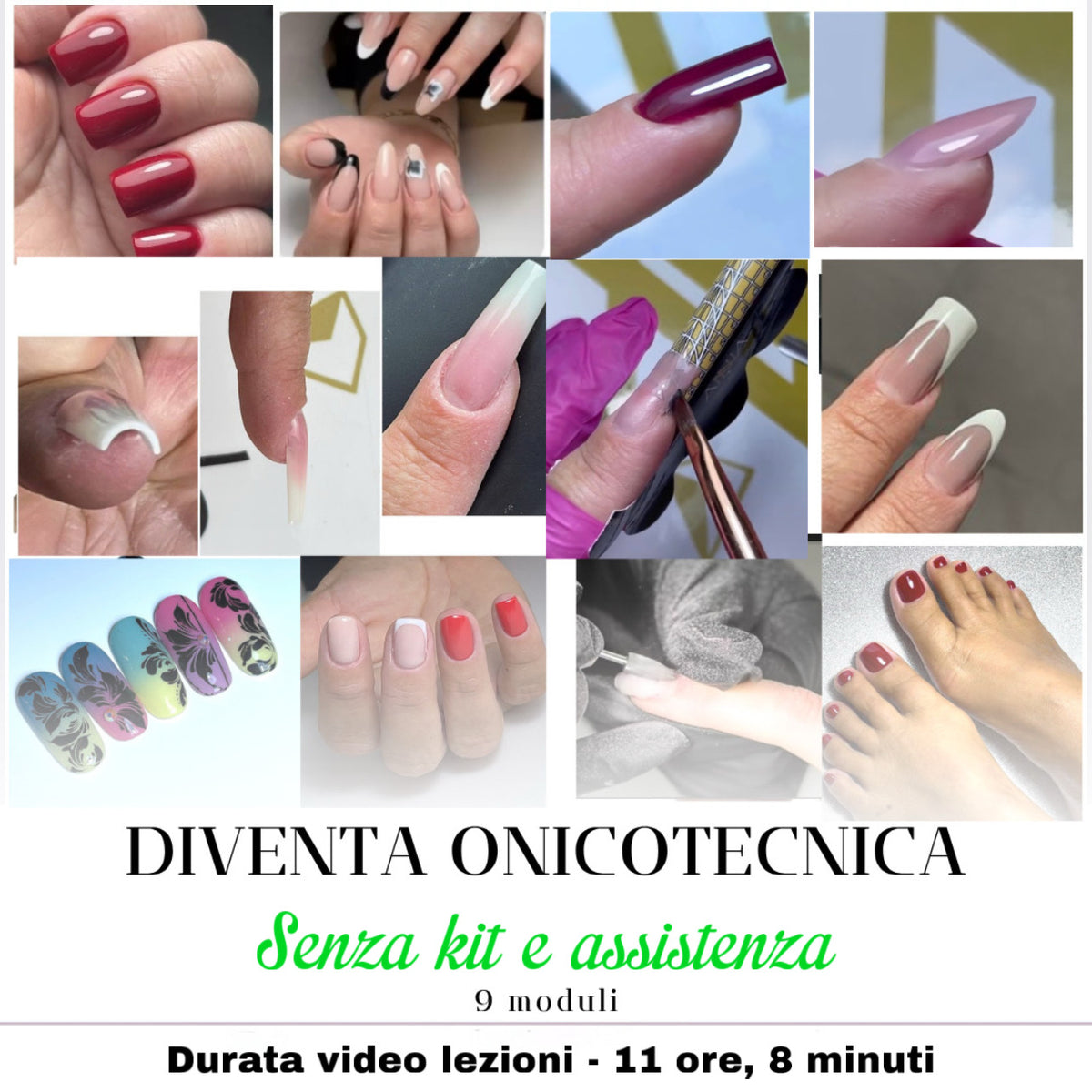 Diventa Onicotecnica Percorso Base - Senza kit. Senza assistenza.