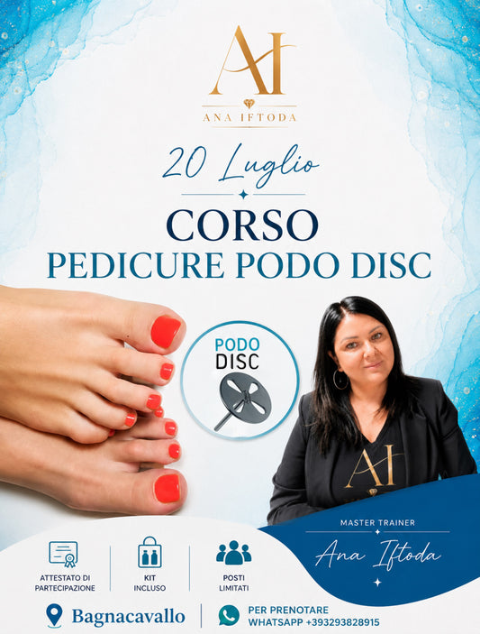 Dry Pedicure & Podo Disc + kit compreso in presenza