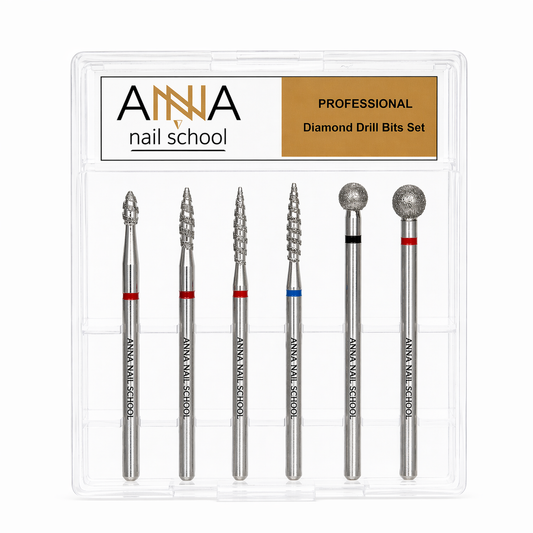IL KIT perfetto di 6 punte di abrasività fine e media che ti permette di lavorare in sicurezza sulla pelli sensibile e quelli più dure.